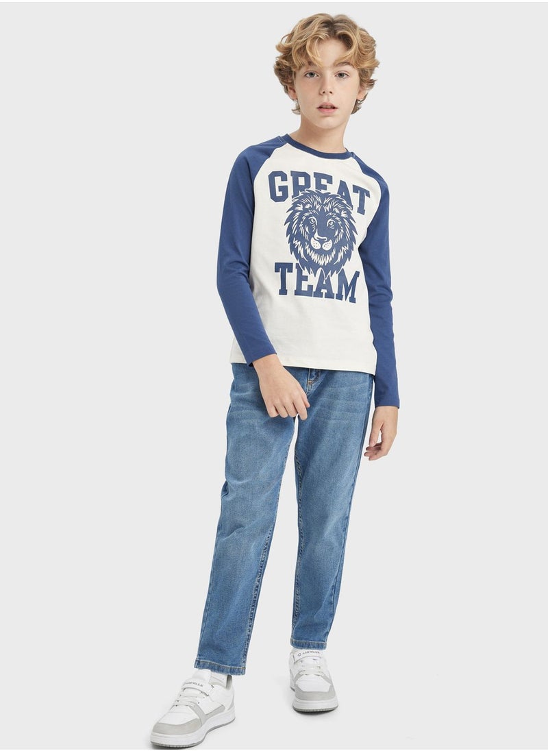 DeFacto - Boy Regular Fit Long Sleeve T-Shirt - Image 1