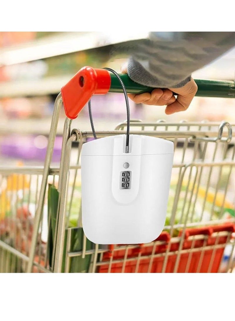 صندوق قفل محمول مضاد للسرقة آمن شخصي مع قفل تركيبة قابل للتخصيص، صندوق أمان خفيف الوزن ومتين للسفر والشاطئ وصالة الألعاب الرياضية للحفاظ على الأشياء الثمينة آمنة أثناء التنقل - Image 5