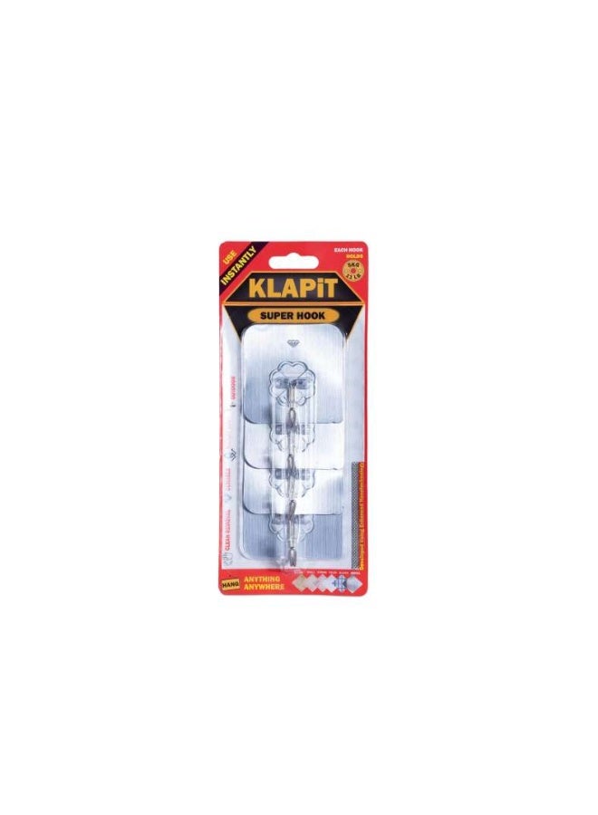 Klapit 4-piece Super Hook Set - Silver - Image 1