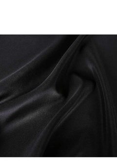 Generic Collapsible Backdrop Photo Booth Background Polyester Cotton Backdrop for YouTube Video Recording Photography Video Television Screen Birthday Wedding Party (3.3x6.6ft Black)  - Image 3