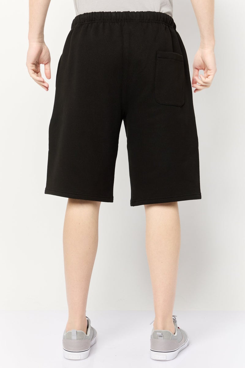 Kenzo Men Brand Logo Basic Shorts, Black - Image 4