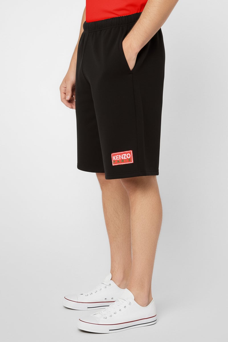 Kenzo شورتات أساسية للرجال بشعار العلامة التجارية، أسود - Image 4