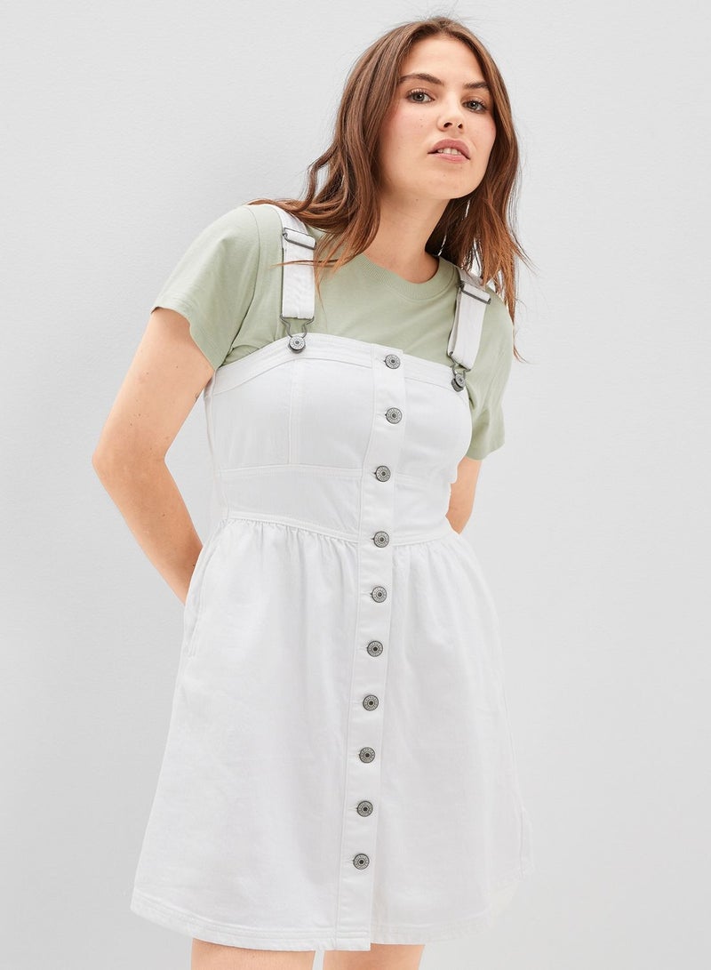 Strappy Button Detail Dress