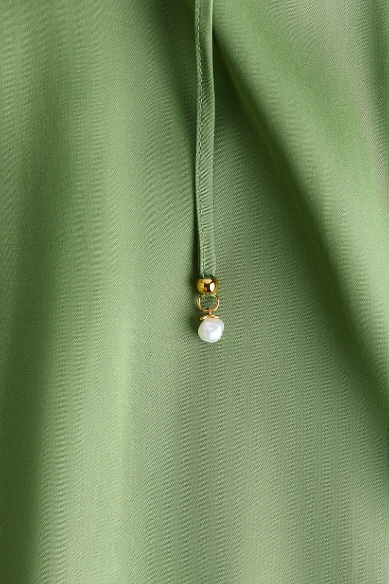 H&M  Tie-strap satin dress for Women | Best Price UAE