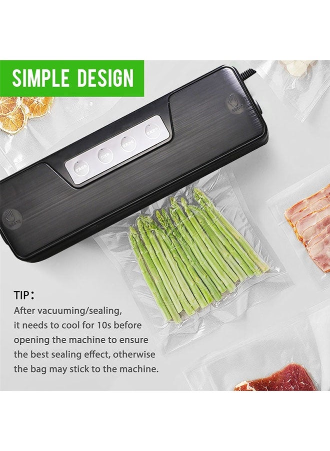 Vacuum Sealer Machines Equipped With 10 Vacuum Sealed Bags Automatic Heat Sealing Machine for Food Packing&Fresh-keeping  Vacuum Sealer with Dry Moist Modes Digital Display Detachable Cleaning - Image 5