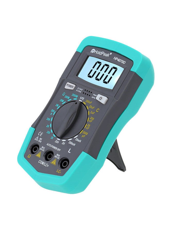 HoldPeak - HoldPeak HP4070D Mini Digital Multimeter Resistance Capacitance Inductance Transistor Test - Image 1