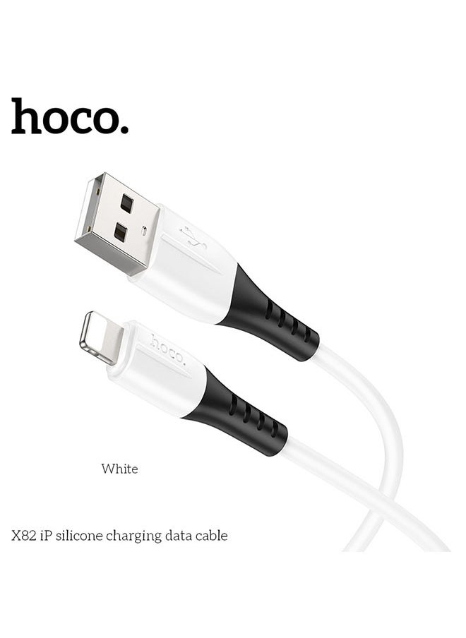 hoco. X82 iP silicone charging data cable  - Image 2