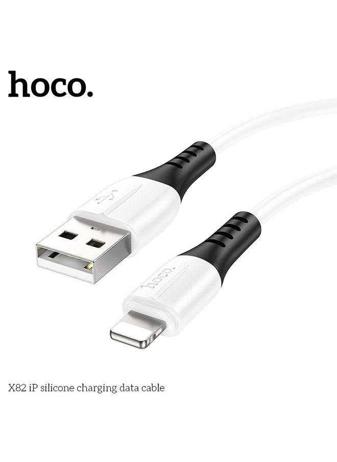hoco. X82 iP silicone charging data cable  - Image 3
