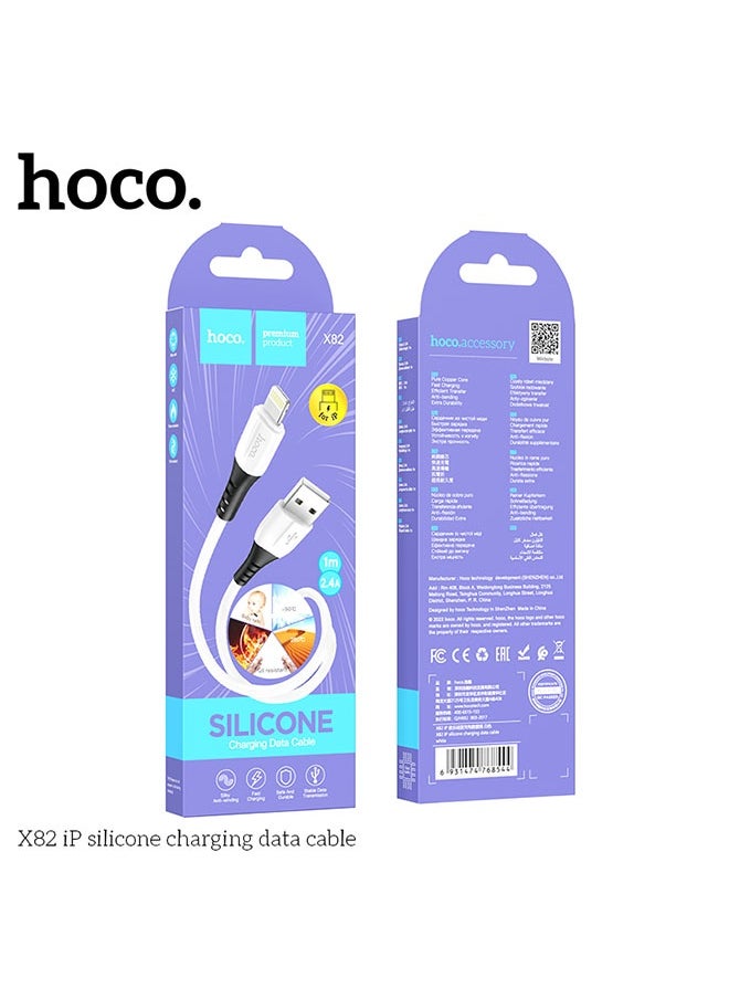 hoco. X82 iP silicone charging data cable  - Image 5
