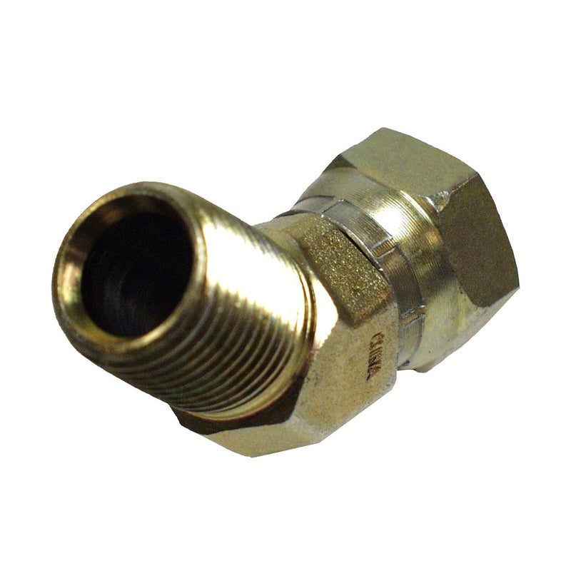 Apache 39005550 12 Male Pipe x 12 Female Pipe Swivel 45 Hydraulic Adapter Style 1503
