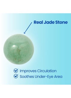 masque Bar masque BAR My Ingredients Hydrating Under Eye Serum with 360° Jade Stone Roller, Niacinamide & Hyaluronic Acid Treats Eye Puffiness, Dark Circles- Instant Wrinkle Remover -Revitalize Tired Skin-20ml  - Image 4
