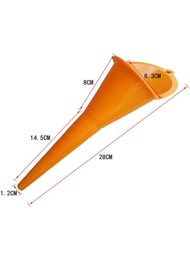 GMORO - 6 Pcs Car Refueling Long Funnel Plastic Funnel Kit Automotive Funnel Universal Long Mouth Funnel - Image 1