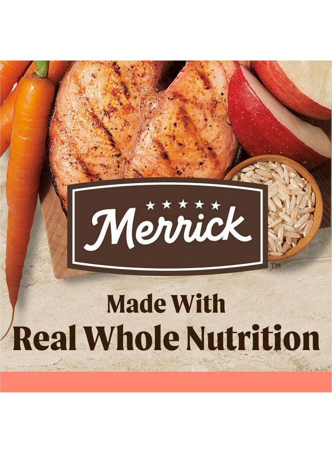 ميريك طعام جاف ممتاز للكلاب البالغة من Merrick Healthy Grains، طعام صحي وطبيعي مع سمك السلمون والأرز البني - كيس 4.0 رطل - Image 3
