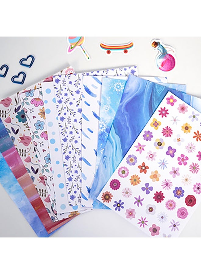 Daytoyz مجموعة دفتر يوميات افعلها بنفسك للفتيات، مجموعة لوازم ألبوم القصاصات، مجموعات فنون وحرف لطيفة للأطفال المراهقين، دفاتر شخصية لصنع الأشياء، هدية قرطاسية إبداعية للفتيات المراهقات - Image 5