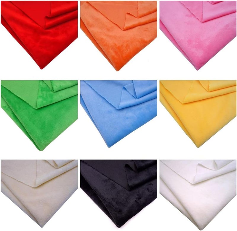 Crystal Velvet Short Plush Fabric 62inch Wide Smooth Plush Fabric Fleece Cloth for Blankets, Pajamas, Pillow Covers(Beige,100cmx160cm) - Image 2