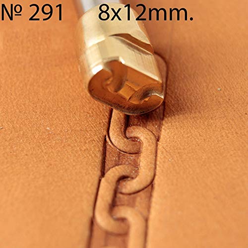 DandS ltd Leather Stamp Tool Chain Professional Steel Craft Tool for Leatherworking Embossing Carving Stamping Leather Projects Belts Wallets DIY Projects Compatible with Mallet 291