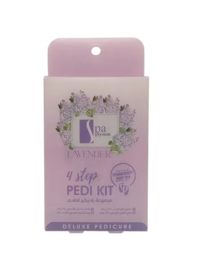 سبا سيستم مجموعة باديكير لافندر - 4 قطع