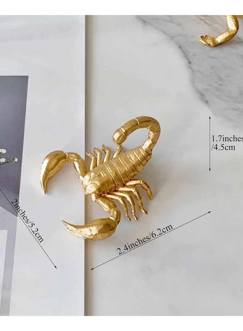 My Pumpkin Gold Scorpion Figurine Home Decor Solid Metal Scorpion Centerpiece Decoration - Image 2
