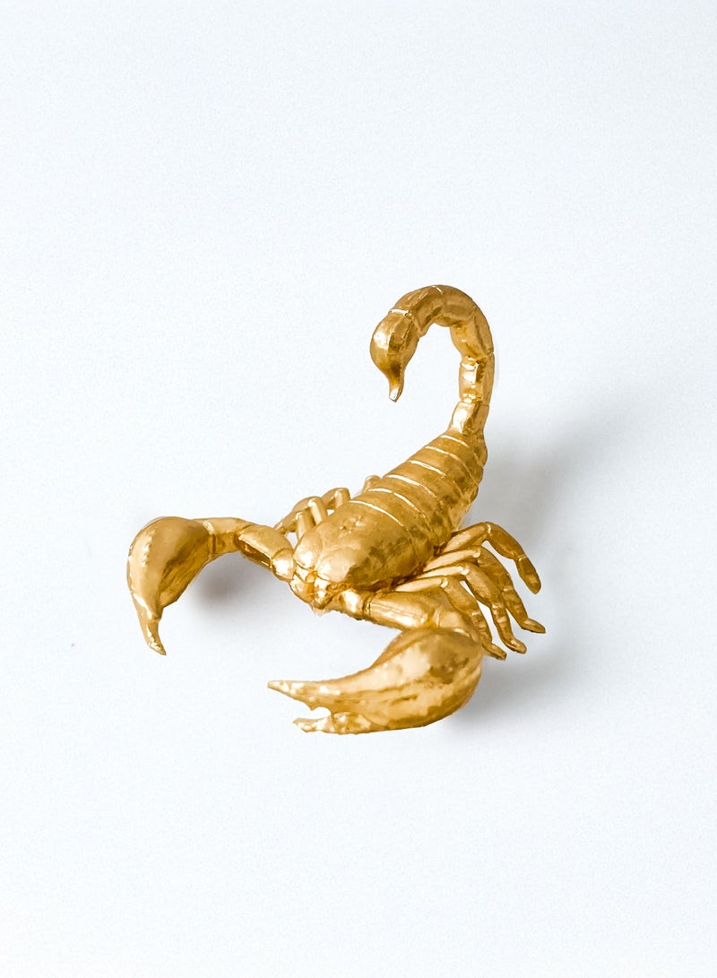 My Pumpkin Gold Scorpion Figurine Home Decor Solid Metal Scorpion Centerpiece Decoration - Image 1