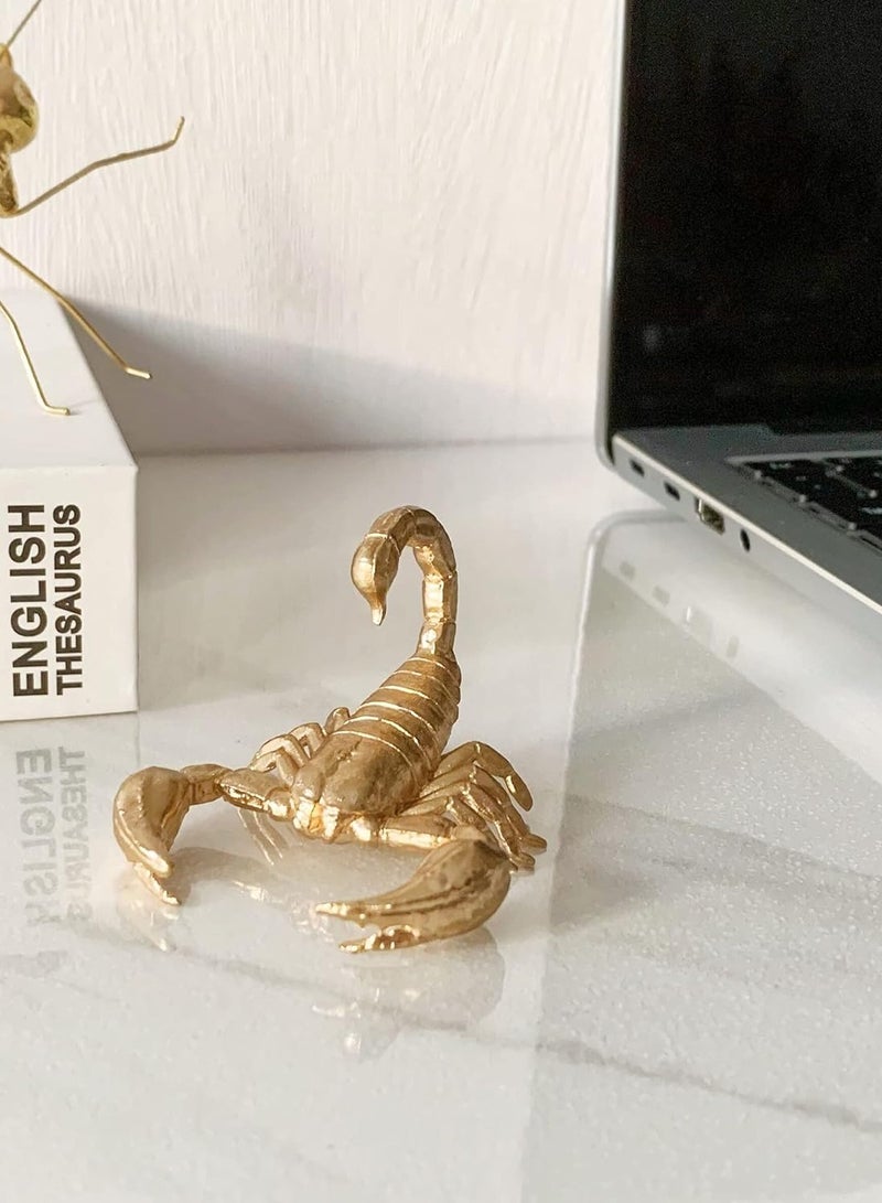 My Pumpkin Gold Scorpion Figurine Home Decor Solid Metal Scorpion Centerpiece Decoration - Image 4
