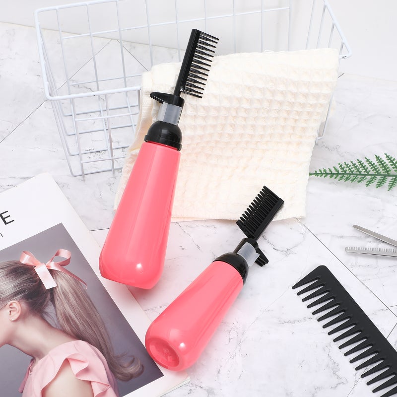 Hair Dye Applicator Bottles with Combs for Even Coloring and Salon-Quality Results - Image 2