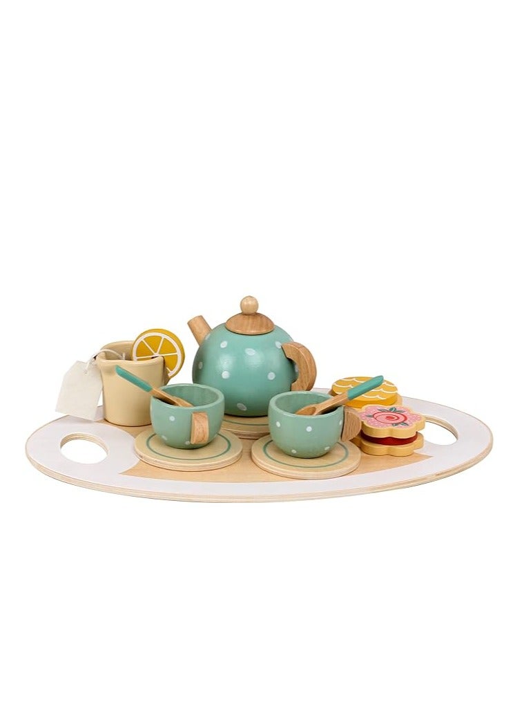 general Wooden tea sets, teapot sets, children's toys, play toys, Montessori wooden toys, cute tea sets, educational kitchen toys - Image 2