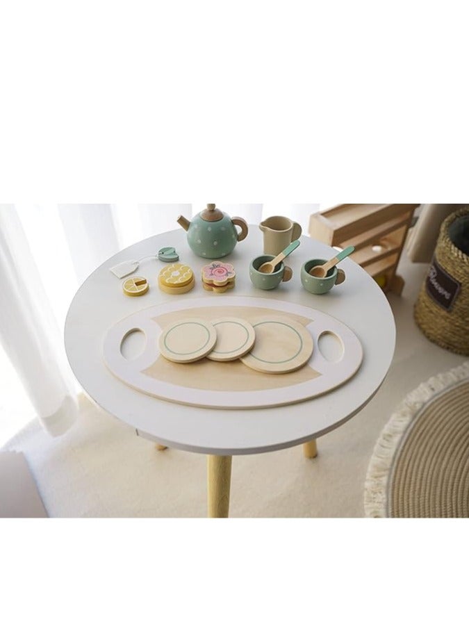 general Wooden tea sets, teapot sets, children's toys, play toys, Montessori wooden toys, cute tea sets, educational kitchen toys - Image 3