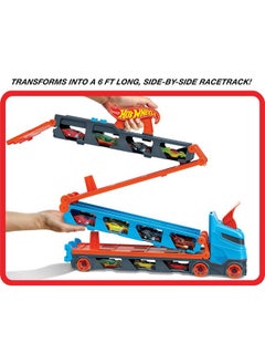 Speedway Hauler Storage Carrier With 3 1:64 Scale Cars & Convertible 6Foot Drag Race Track For Kids 4 To 8 Years Old Stores 20+ Cars & Connects To Other Playsets Hgh33 - pzsku/Z369AA9FA5E66B5A5391AZ/45/_/1722596203/7df88698-e29d-4964-8728-98f1409aada3