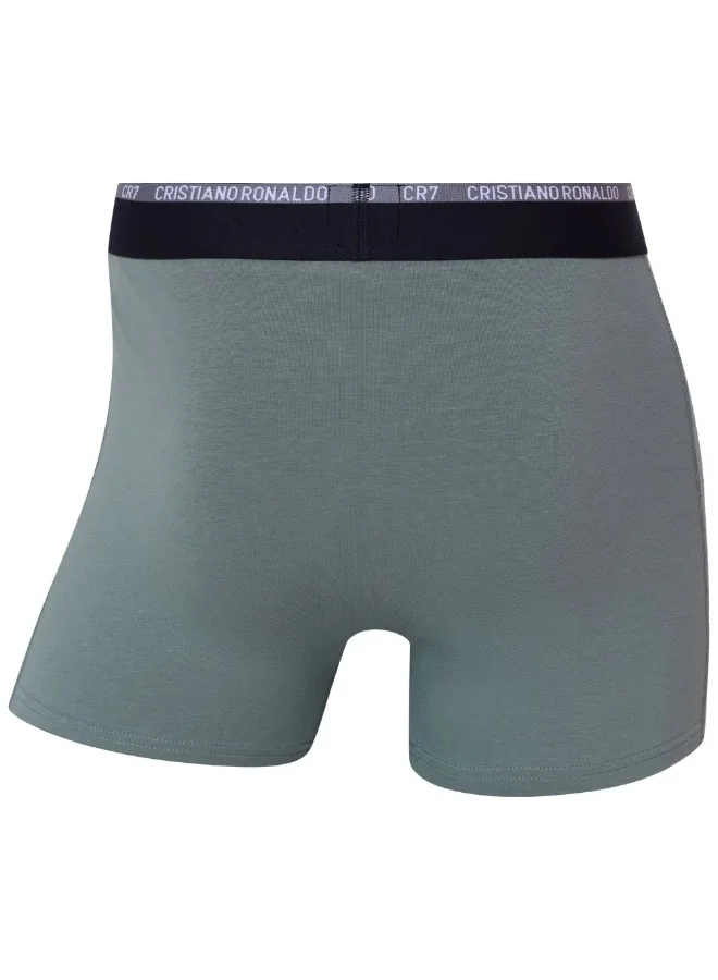 سي ار7 CR7 Men’s Basic Trunk Underwear 3-Pack Multicolor – Cotton Stretch Trunks, Breathable Comfortable Everyday Innerwear