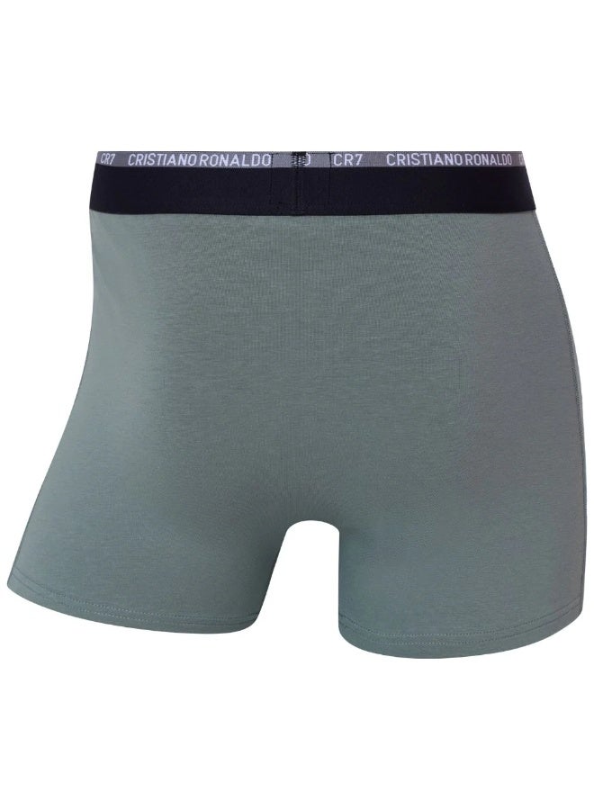 CR7 Men’s Basic Trunk Underwear 3-Pack Multicolor – Cotton Stretch Trunks, Breathable Comfortable Everyday Innerwear - Image 2