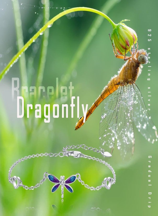 Cuoka Dragonfly Bracelet For Women S925 Sterling Silver Oil Dripping Dragonfly Jewelry Gifts For Her - Image 5