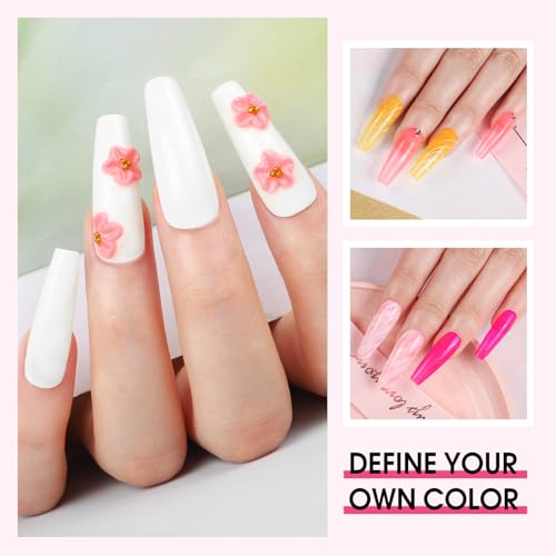 COSCELIA Acrylic Nail Kit for Beginners with Everything Nails Kit Acrylic Set Glitter Decoration Powder Rhinestones Professional Manicure Kit at Home Gift for Women - Image 3