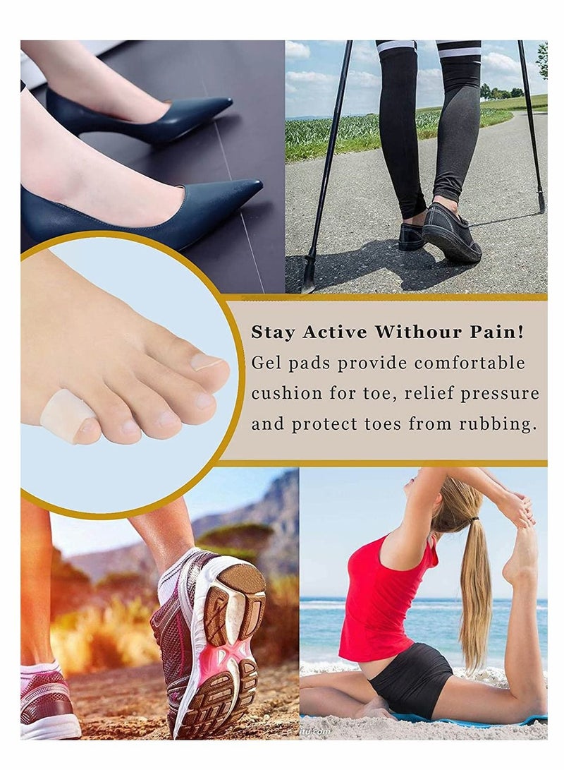 KASTWAVE Pinky Toe Sleeves Gel Corn Cushion Pads 10 Pairs 20 Pack Toe Protectors for Blister Corn Nail Issue Reduce Friction (Toe Sleeves) - Image 5