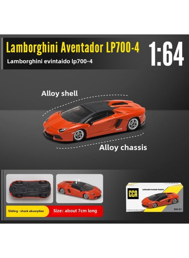 Cai Po CCA 1/64 Mustang BMW Lambo Audi Gini Alloy Car Model Iron Bottom Rubber Tire Car Cool Series-Color:S4-01 BMW M4 GT3 Yellow - Image 3