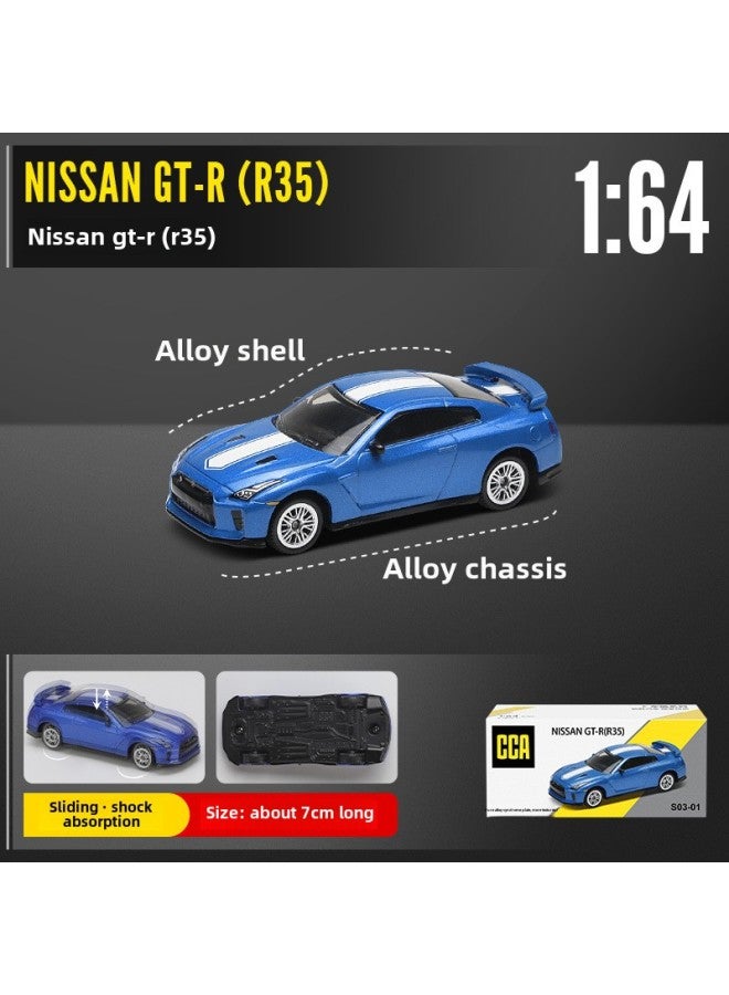 Cai Po CCA 1/64 Mustang BMW Lambo Audi Gini Alloy Car Model Iron Bottom Rubber Tire Car Cool Series-Color:S4-01 BMW M4 GT3 Yellow - Image 4