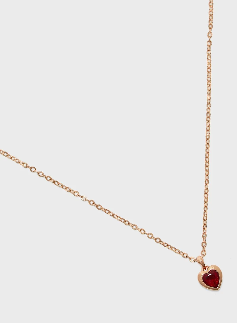Ted Baker Hannela Crystal Heart Pendant Necklace