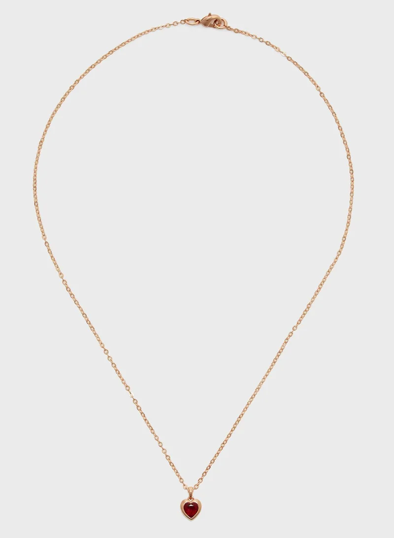 Ted Baker Hannela Crystal Heart Pendant Necklace