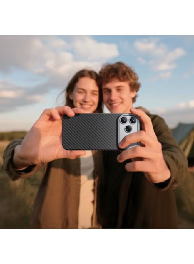 GREEN LION iPhone 17 Pro Max Magsafe Case Kevlar / High Grade Defense / Aluminum Alloy Guard / Ultra Slim - Black - Image 4