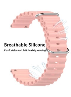 X-level 22MM HUAWEI Watch GT3(46mm)/WATCH 3,3 Pro/GT2 Pro Replacement Silicone Straps/Band,Also Fit For Samsung Gear S3 Frontier & S3 Classic/Galaxy Watch 46mm/Galaxy Watch 3(45mm) (Pink)  - Image 3