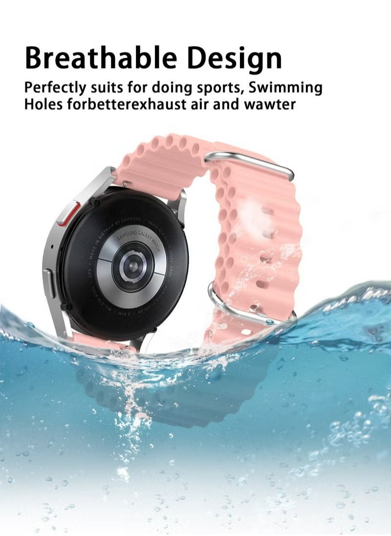 X-level 22MM HUAWEI Watch GT3(46mm)/WATCH 3,3 Pro/GT2 Pro Replacement Silicone Straps/Band,Also Fit For Samsung Gear S3 Frontier & S3 Classic/Galaxy Watch 46mm/Galaxy Watch 3(45mm) (Pink)  - Image 4