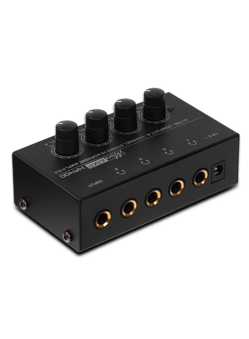 EVEREEN 4 Channels Mini or Stereo Headphone Amplifier HA400 Ultra-Compact Audio Amplifier  - Image 1