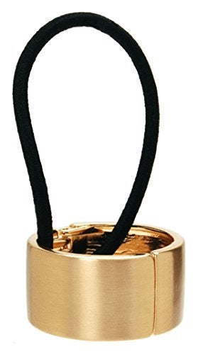 L. Erickson Brushed Metal Cuff Ponytail Holder - Brushed Gold - Image 1