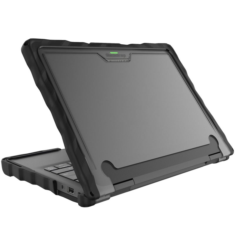 Gumdrop Cases Gumdrop DropTech Hard Shell Laptop Case Fits HP Pro x360 Fortis 11 inch G9 | G10 | G11 Chromebook (2in1) Rugged Drop Tested Shockproof Reliable Device Protection for Office Travel and Business - Black - Image 1