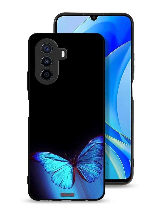 Tolwak غطاء حماية لهاتف هواوي نوفا Y70 بفن الفراشة - Image 1