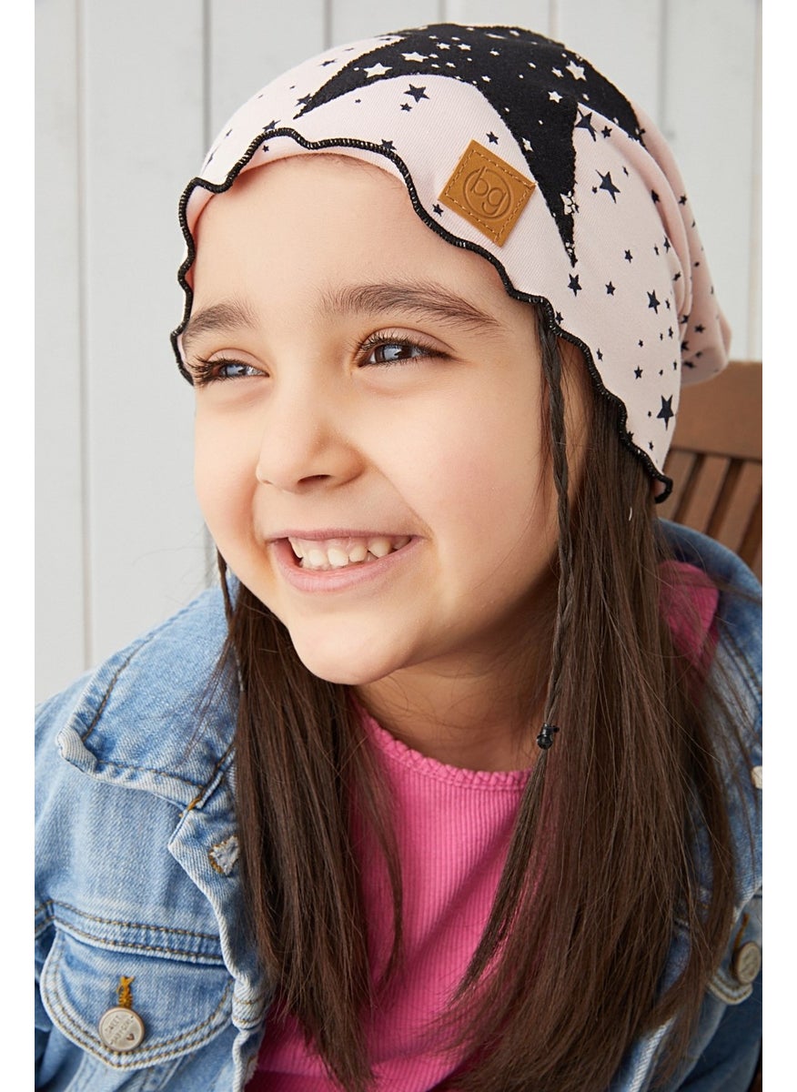 Babygiz Powder Black Children's Baby Hat Beanie Soft Cotton Combed Cotton  - Image 1
