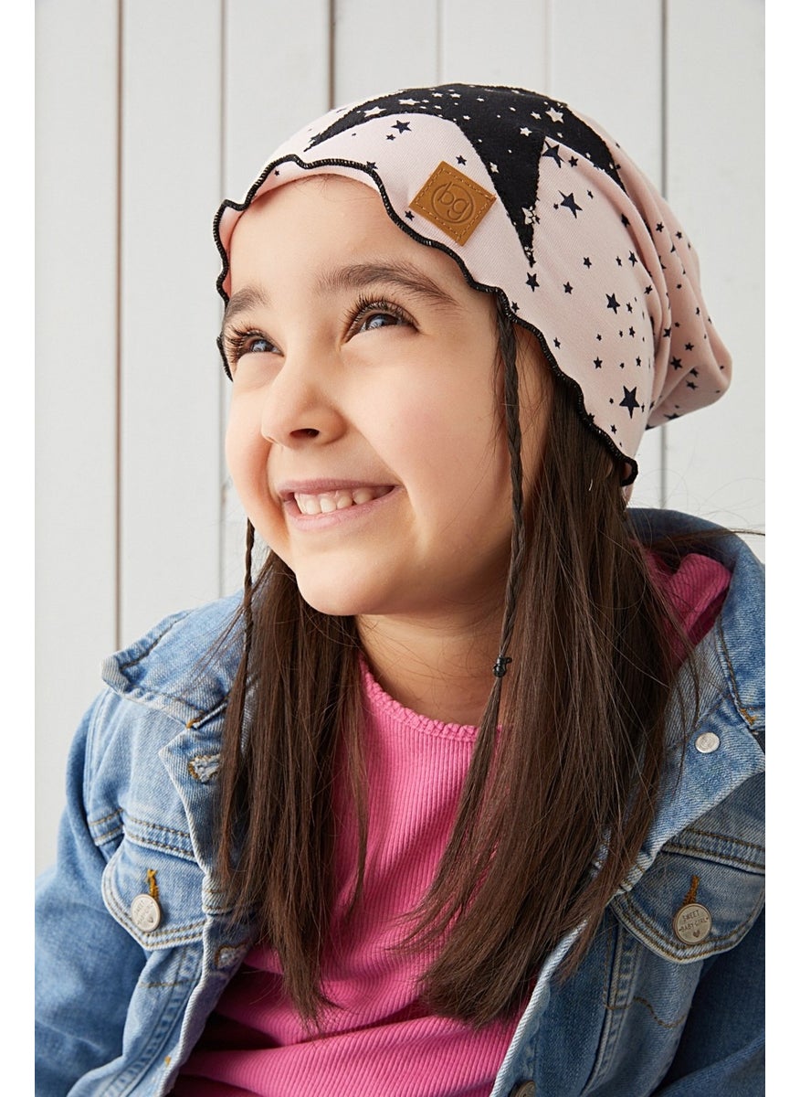 Babygiz Powder Black Children's Baby Hat Beanie Soft Cotton Combed Cotton  - Image 2