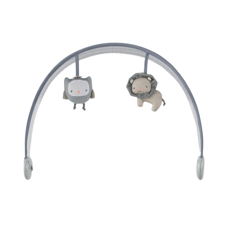 Ingenuity SmartBounce Automatic Baby Bouncer Seat with White Noise, Music, Toy Bar & 2 Plush Infant Toys, 0-6 Months Up to 20 lbs (Braden) - Image 2