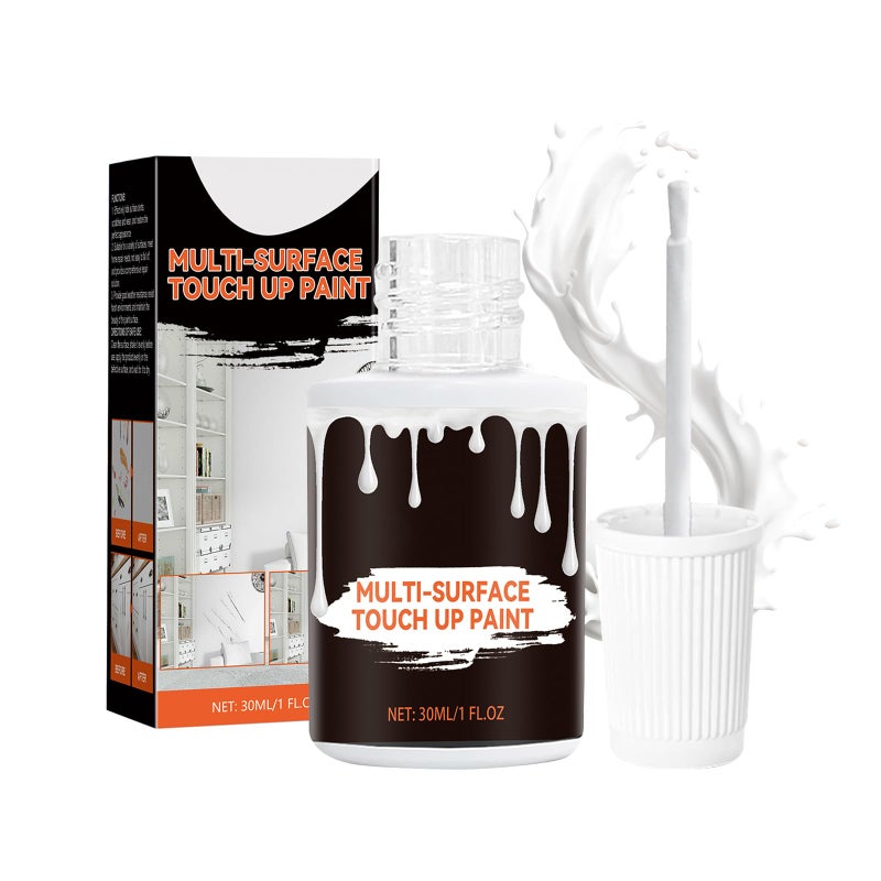 TBTFW White Touch Up Paint White Touch Up Paint for Walls MultiSurface Touch Up Pen Used for Repairing Enamel Shards and Scratches on Door Furniture1 Oz - Image 2