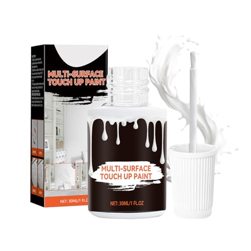TBTFW White Touch Up Paint White Touch Up Paint for Walls MultiSurface Touch Up Pen Used for Repairing Enamel Shards and Scratches on Door Furniture1 Oz - Image 1