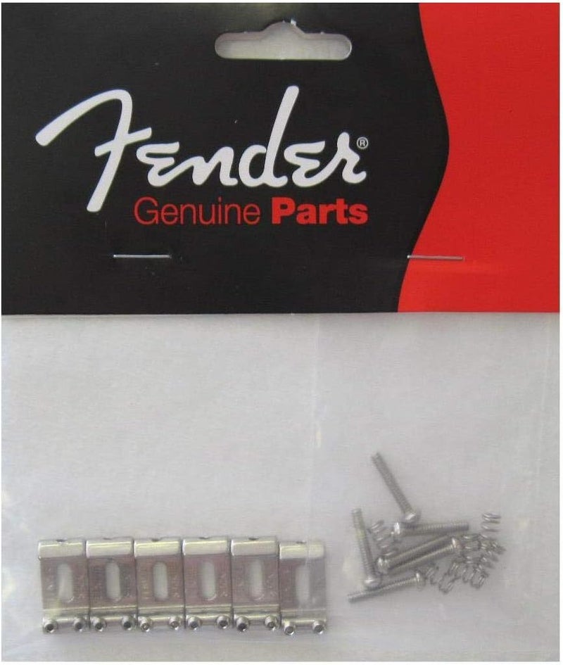 FENDER Fender American Standard 2008 Stratocaster Bridge Saddles  Steel with Nickel Finish - Image 1
